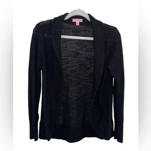 Lilly Pulitzer | Black Open Cardigan Sweater | Size Small